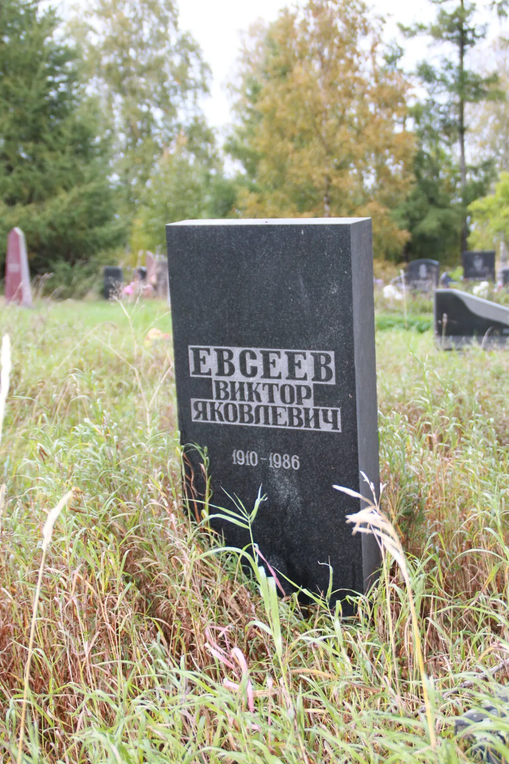 Могила Евсеева В.Я. (1910−1986), ученого-филолога