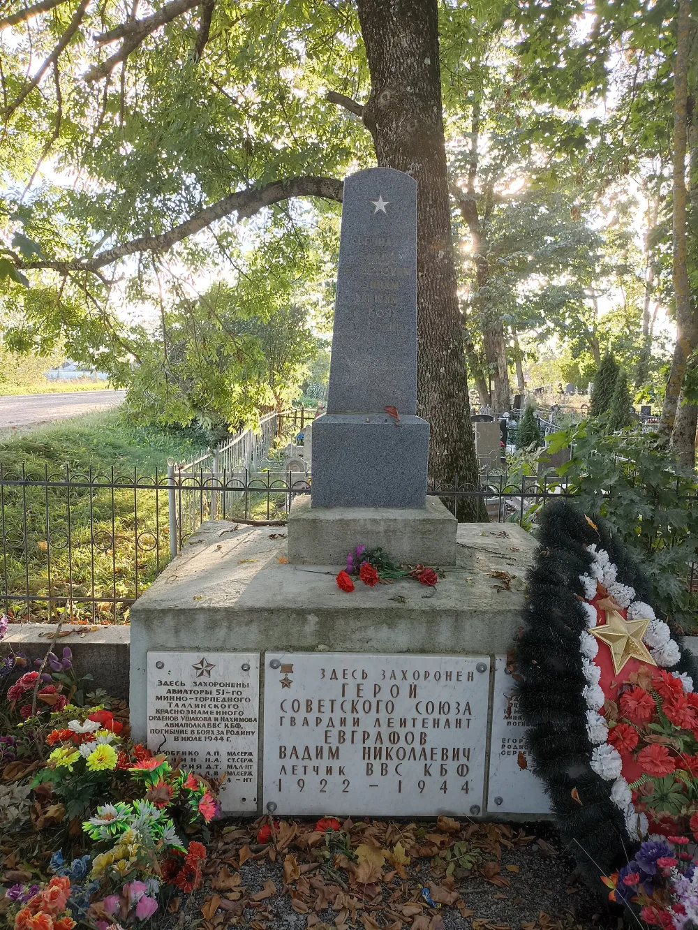 Братская могила советских воинов (В. Н. Евграфов)