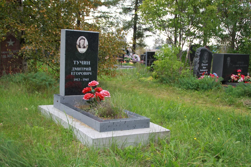 Могила Д. Е. Тучина