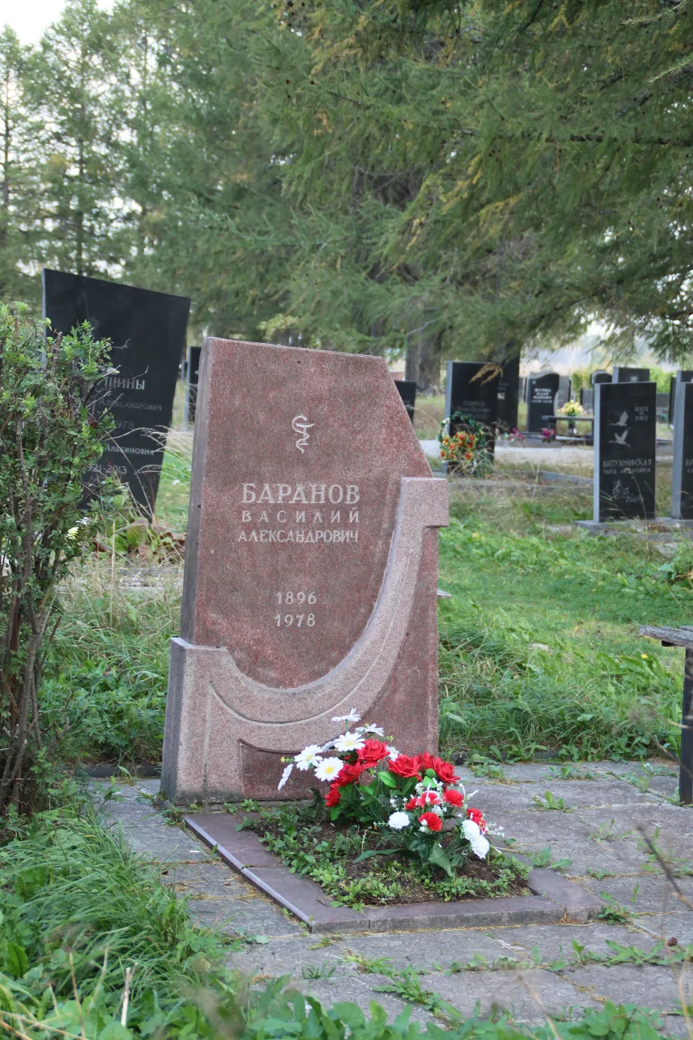 Могила Баранова В.А. (1896−1978), врача-хирурга