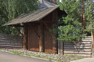 Ворота деревянные