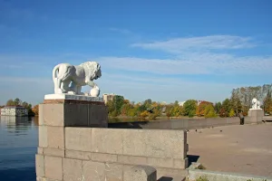 Пристань на стрелке Елагина острова
