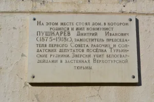 Мемориальная доска Д. И. Пушкареву