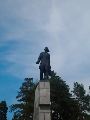 Памятник В. В. Талалихину на месте его гибели