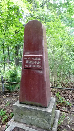 Могила Шехмана И.А. (1871−1939), врача, Героя Труда